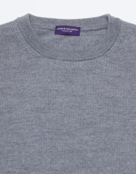 Patrick Hellmann Collection Grey Pullover Round Neck 100% Wool thumbnail 1