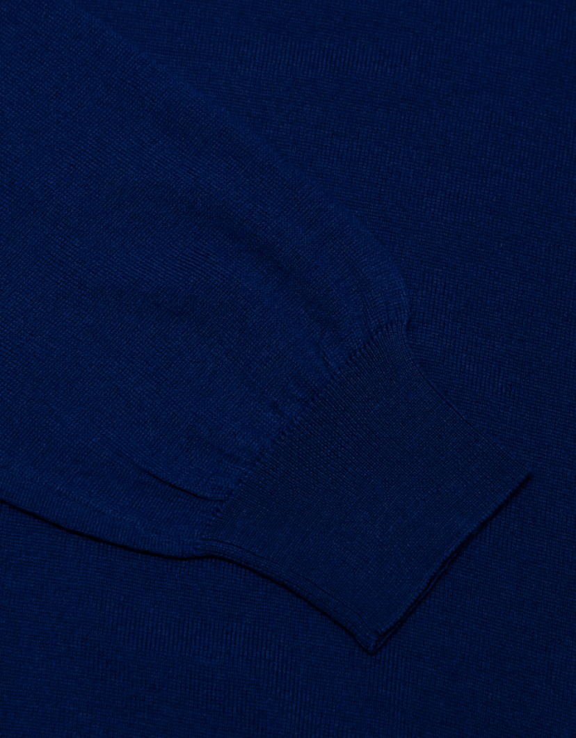 Patrick Hellmann Collection Blue Sweater Pullover Round Neck image