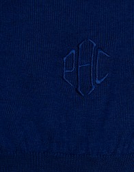 Patrick Hellmann Collection Blue Sweater Pullover Round Neck thumbnail 3