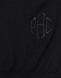 Patrick-Hellmann-Collection-Black-Polo-Long-Sleeves-100-Wool-thumbnail-3 Patrick Hellmann Collection Black Polo Long Sleeves 100% Wool  thumbnail 3