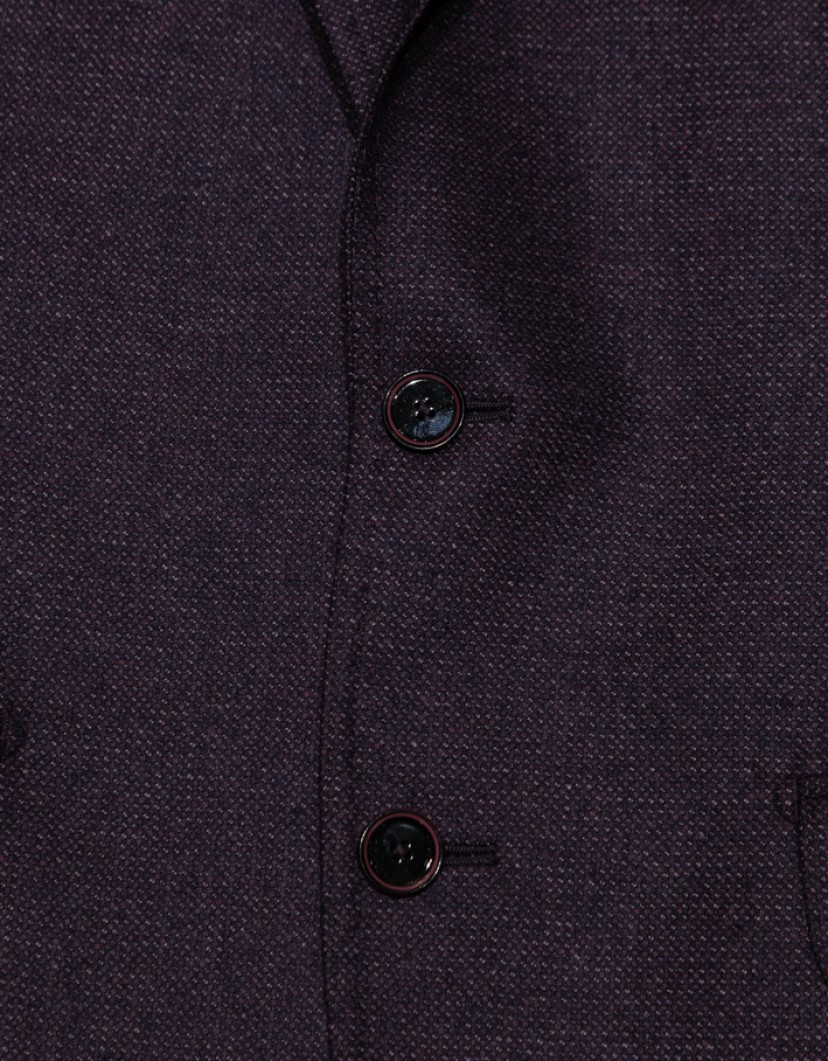 Patrick Hellmann Collection Purple Men Blazer 100% Wool image