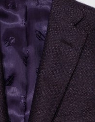 Patrick Hellmann Collection Purple Men Blazer 100% Wool thumbnail 1