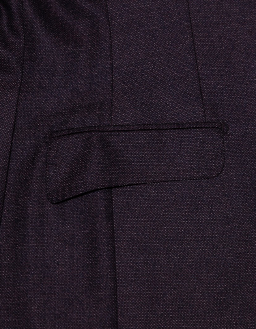 Patrick Hellmann Collection Purple Men Blazer 100% Wool image