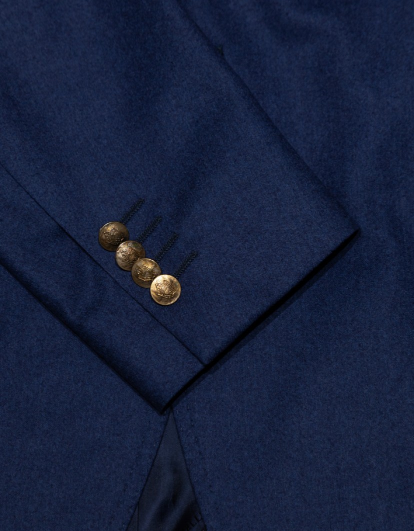 Patrick Hellmann Collection Blue Men Blazer With Gold Badge image