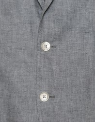 Patrick Hellmann Collection Light Grey Linen Blazer thumbnail 2