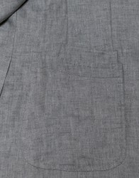 Patrick Hellmann Collection Light Grey Linen Blazer thumbnail 4