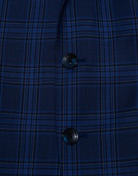 Patrick Hellmann Collection Blue Blazer With Black Prince Of Wales Checks thumbnail 2