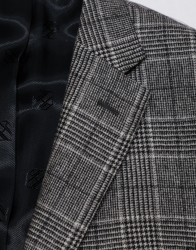 Patrick Hellmann Collection Grey Blazer With Black prince of Wales Check thumbnail 1