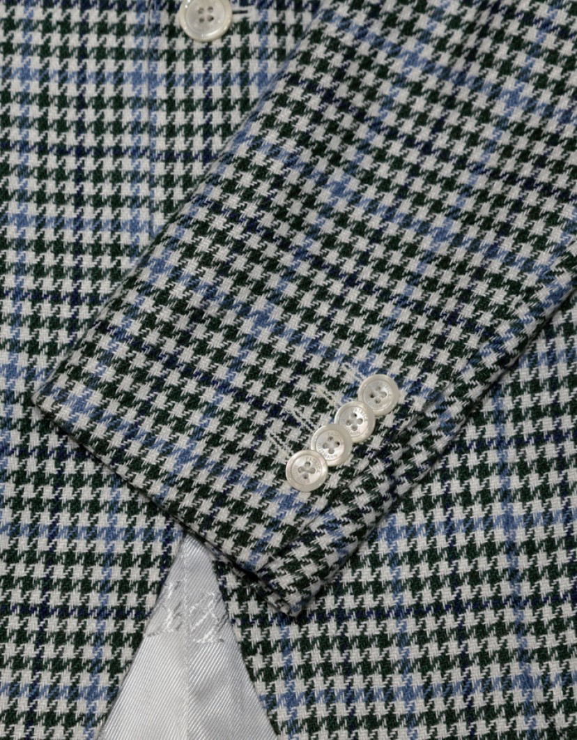 Patrick Hellmann Collection Blazer Green And Blue Pattern image