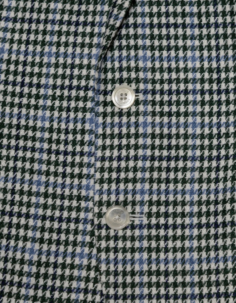 Patrick Hellmann Collection Blazer Green And Blue Pattern image