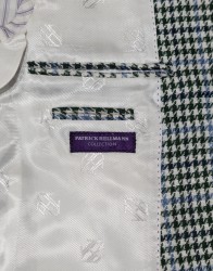 Patrick Hellmann Collection Blazer Green And Blue Pattern thumbnail 5