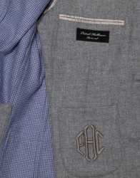 Patrick Hellmann Collection Hand-Made Grey Blazer 100% Wool thumbnail 10