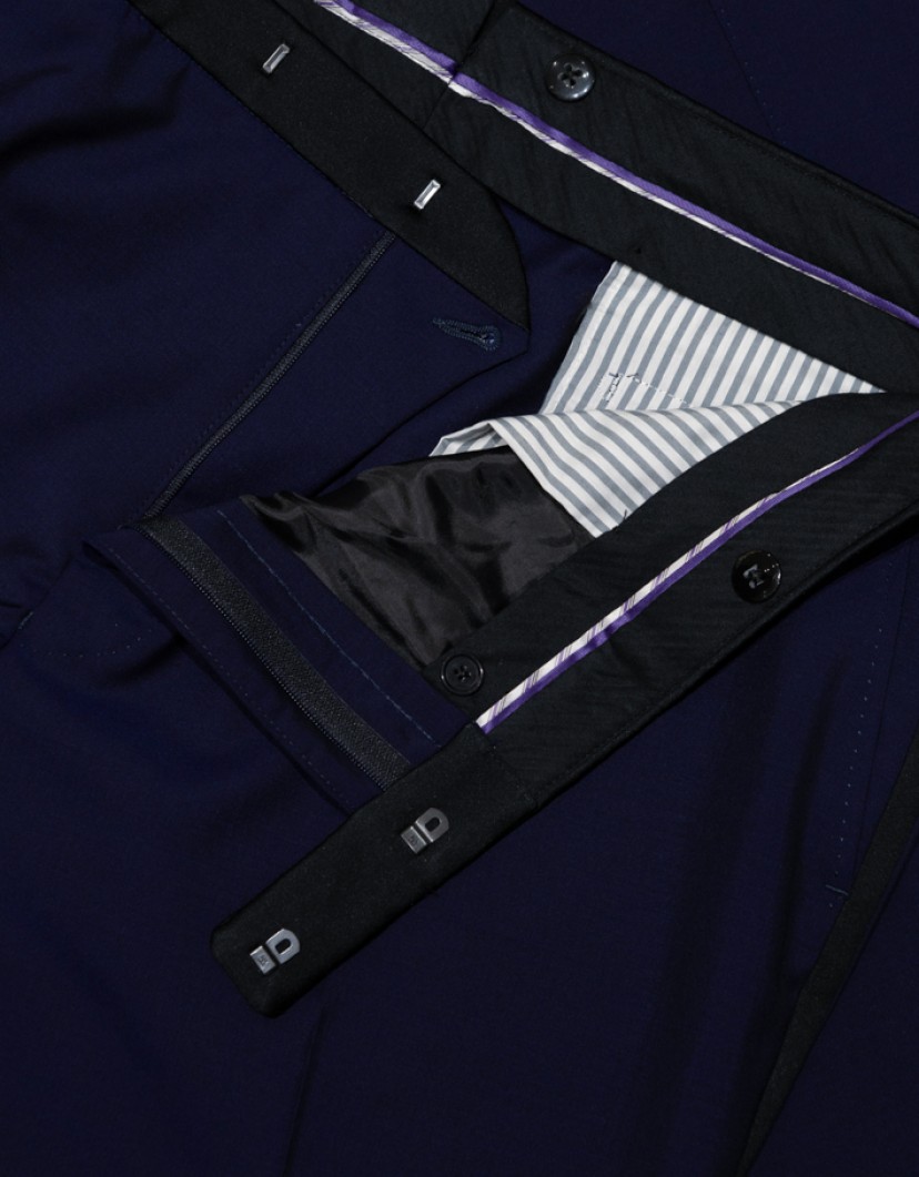Patrick Hellmann Collection Navy Blue Tuxedo Suit image