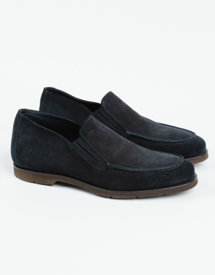 Castello-DOro-Navy-Blue-Suede-Loafers-image Castello D'Oro Navy Blue Suede Loafers image