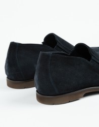 Castello-DOro-Navy-Blue-Suede-Loafers-thumbnail-2 Castello D'Oro Navy Blue Suede Loafers thumbnail 2