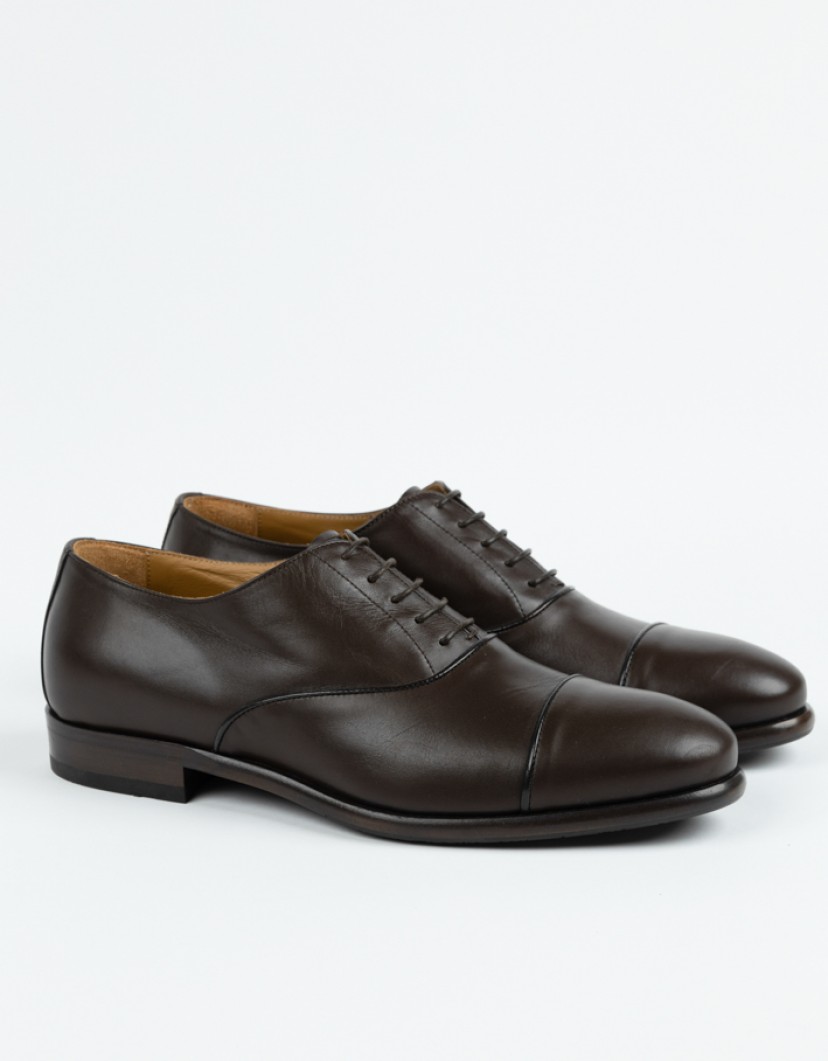 Castello-DOro-Brown-Oxford-Shoes-Calf-Lather-image Castello D'Oro Brown Oxford Shoes Calf Lather image