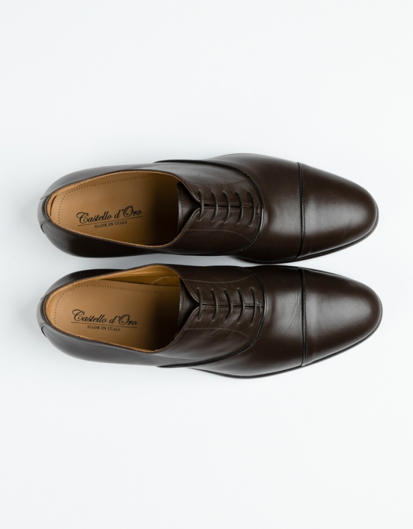 Castello-DOro-Brown-Oxford-Shoes-Calf-Lather-image Castello D'Oro Brown Oxford Shoes Calf Lather image