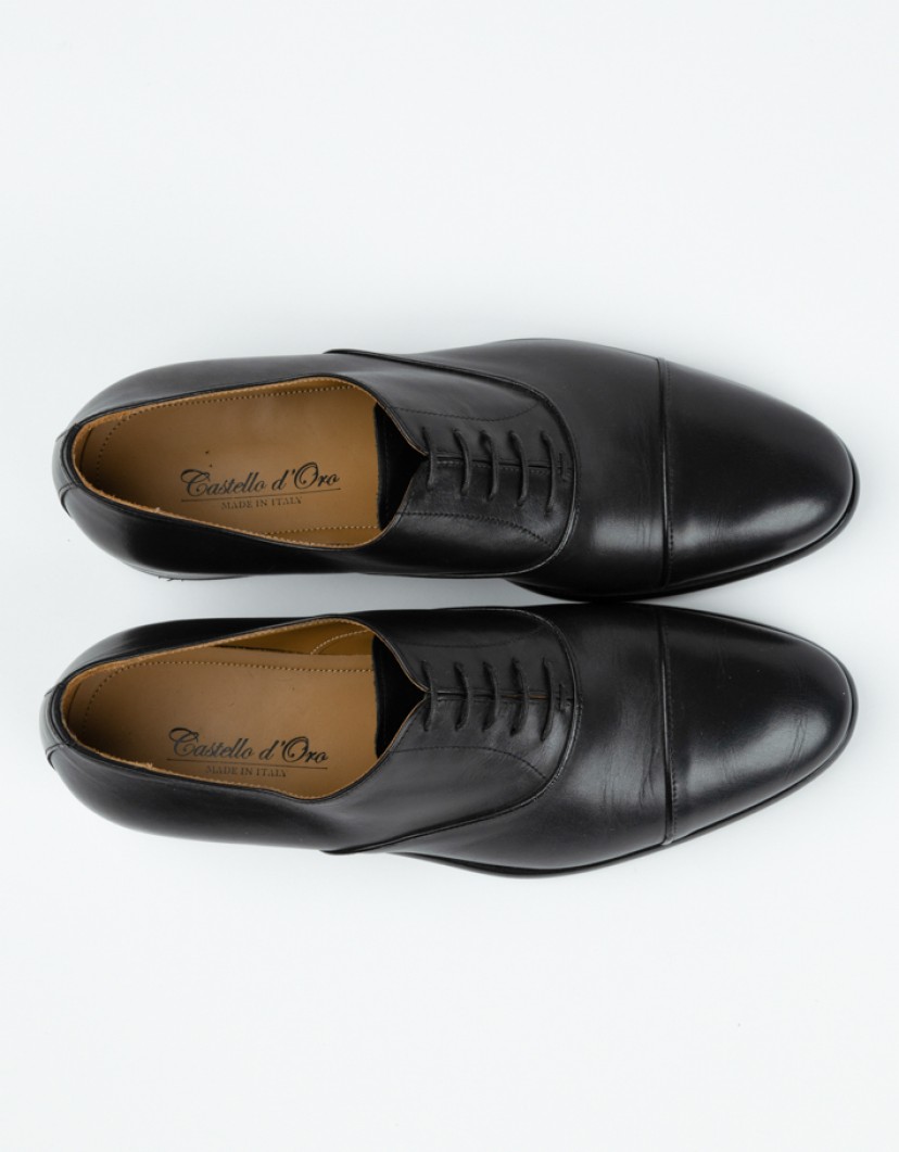 Castello-DOro-Black-Oxford-Shoes-image Castello D'Oro Black Oxford Shoes  image