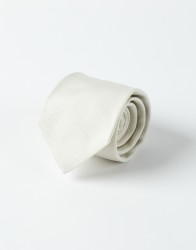 Patrick Hellmann Collection Off White Silk Tie thumbnail