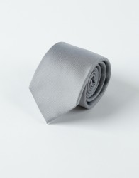 Patrick Hellmann Collection Grey Tie 100% Silk thumbnail