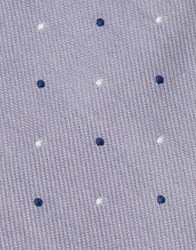 Patrick Hellmann Collection Purple Wool Tie With Blue And White Dots thumbnail 1