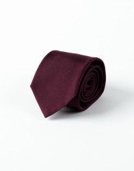 Azzur Burgundy Tie 100% Silk thumbnail