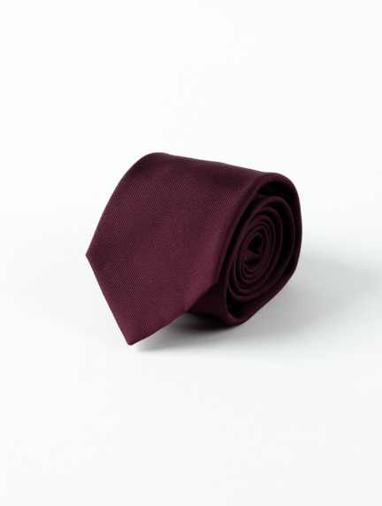 AzzurBurgundy Tie 100% Silkimage1197