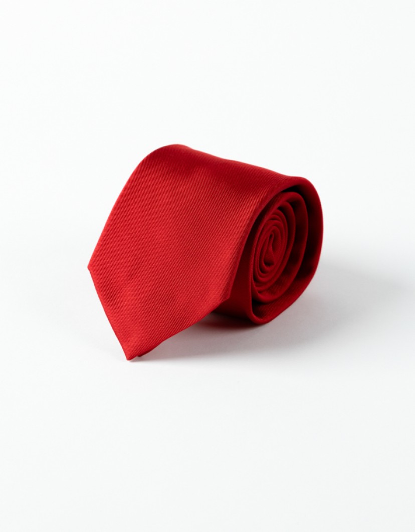 Azzur Red Tie 100% Silk image