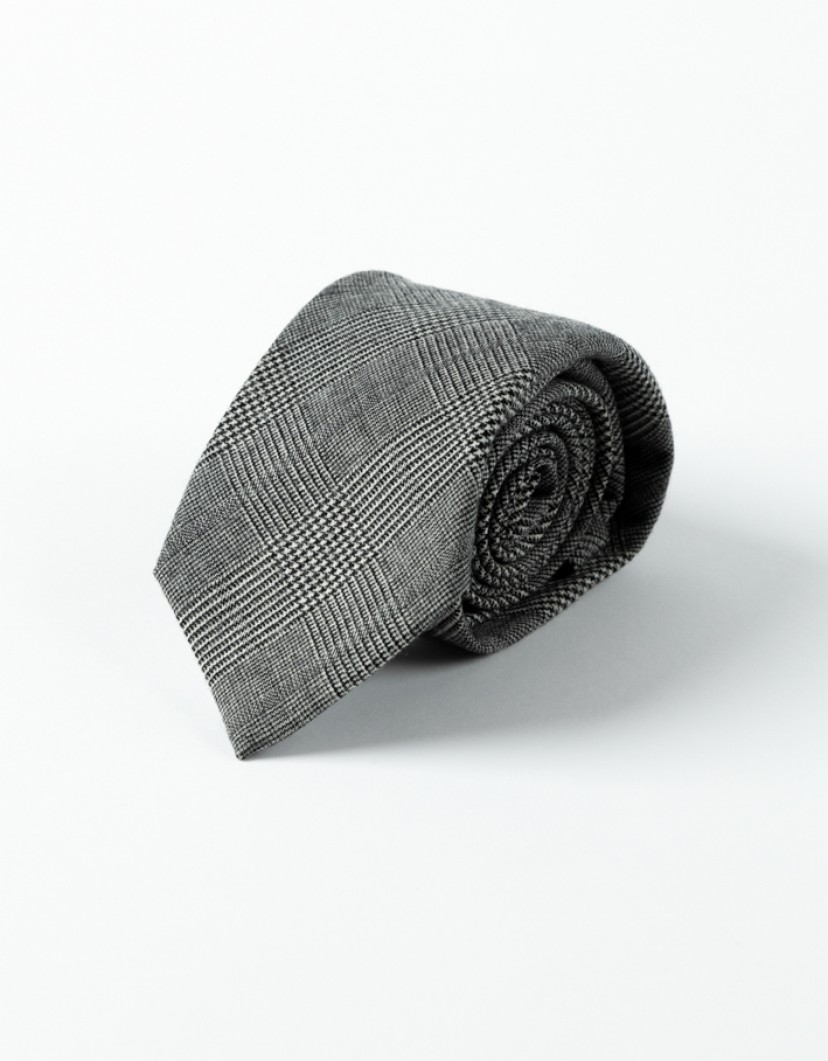 Patrick Hellmann Collection Wool Tie Prince Of Wales Check image