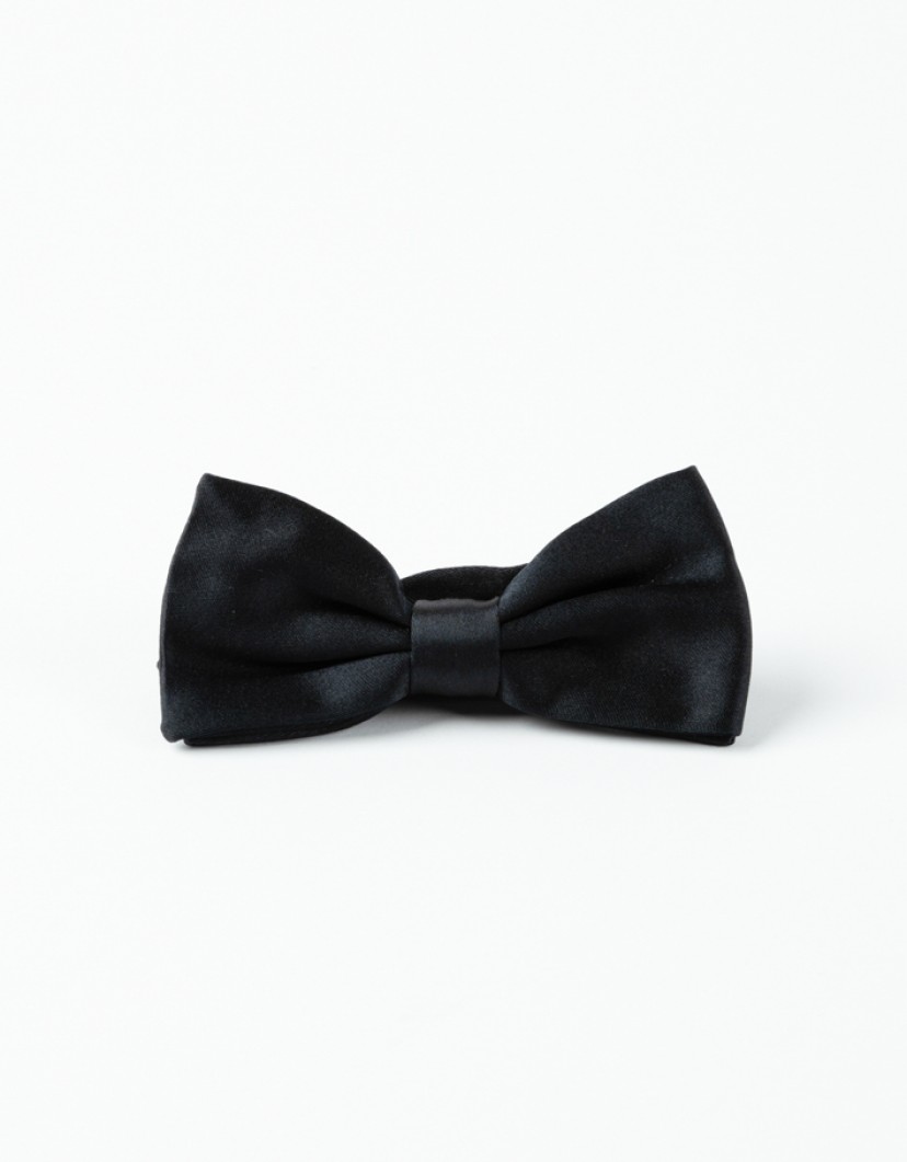 Castello-DOro-Black-Bowtie-100-Silk-image Castello D'Oro Black Bowtie 100% Silk image