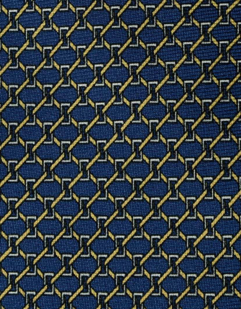 Castello D'Oro Blue Yellow Set 100% Silk image