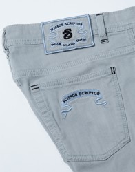 Scissor Scriptor Light Grey Stretch Jeans thumbnail 3