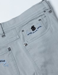 Scissor Scriptor Light Grey Stretch Jeans thumbnail 2