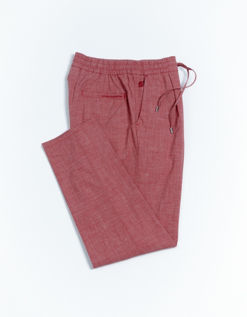 Scissor Scriptor Red Pants With Elastic Waist image