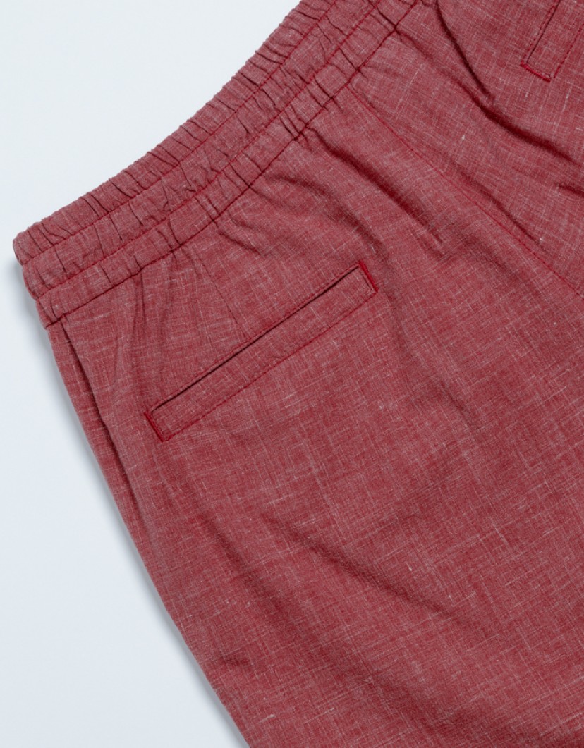 Scissor Scriptor Red Pants With Elastic Waist image