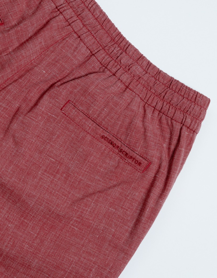 Scissor Scriptor Red Pants With Elastic Waist image