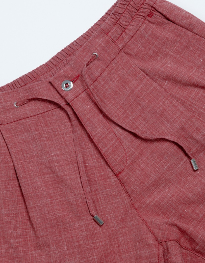 Scissor Scriptor Red Pants With Elastic Waist image