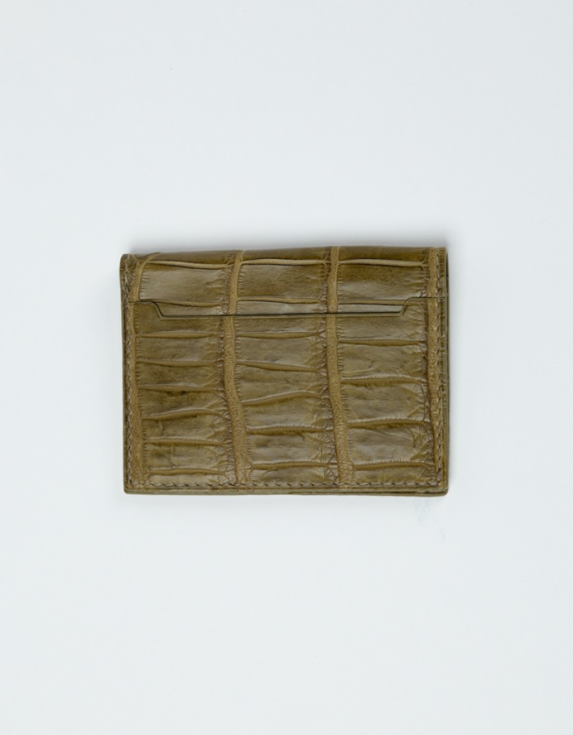 P By Privilege Croco Leather Cardholder image