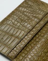 P By Privilege Croco Leather Wallet Olive  thumbnail 4