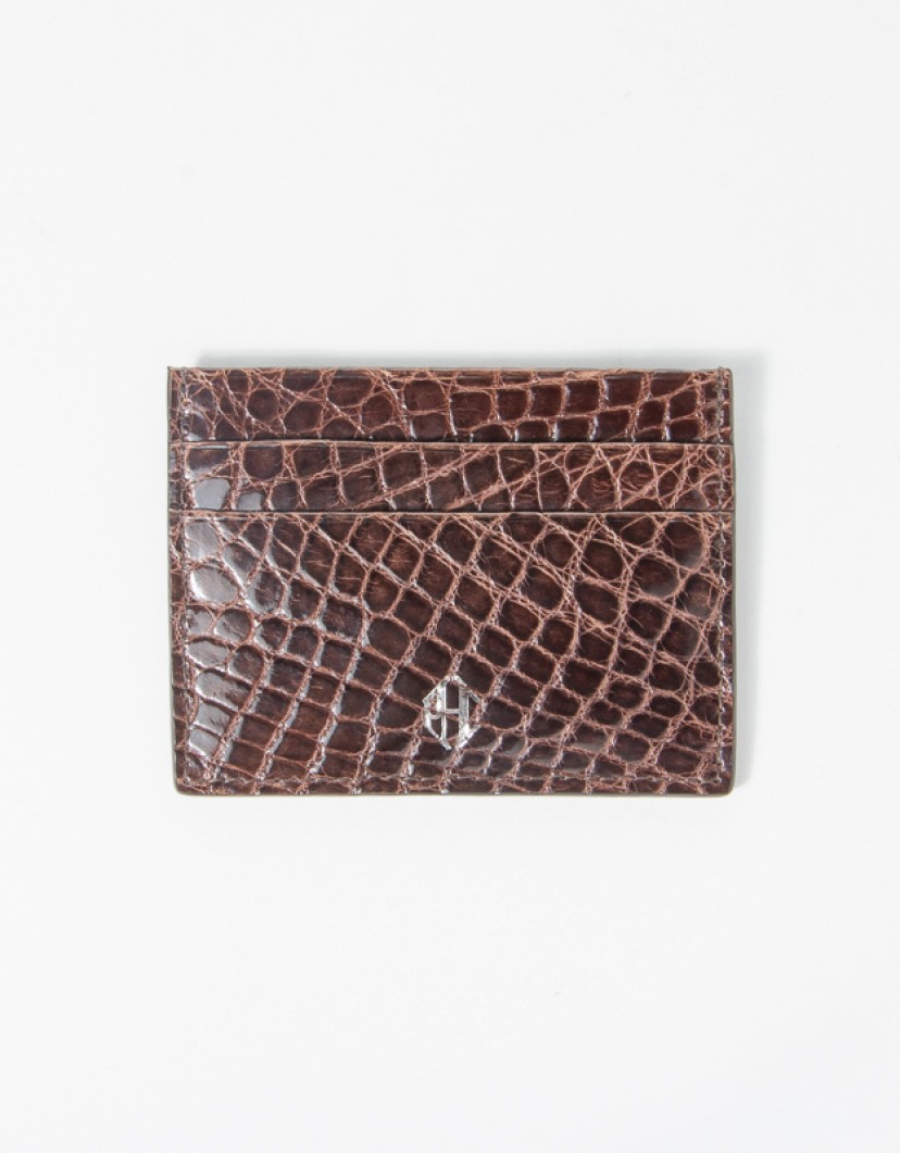 Patrick Hellmann Collection Brown Leather Cardholder image