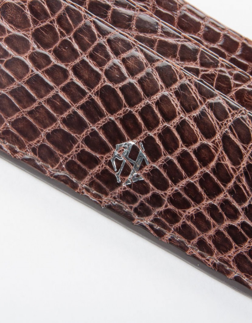 Patrick Hellmann Collection Brown Leather Cardholder image