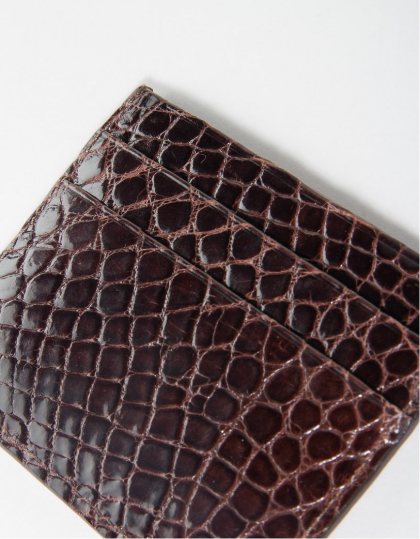 Patrick Hellmann Collection Brown Leather Cardholder image