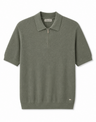 Castello D'Oro Sage Green Polo T-shirt 100% Cotton thumbnail