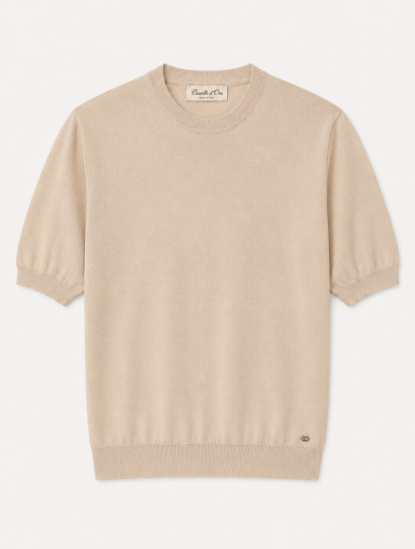 Castello D'OroBeige Cotton T-shirtimage1356