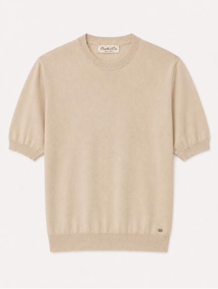 Castello D'OroBeige Cotton T-shirtimage1356