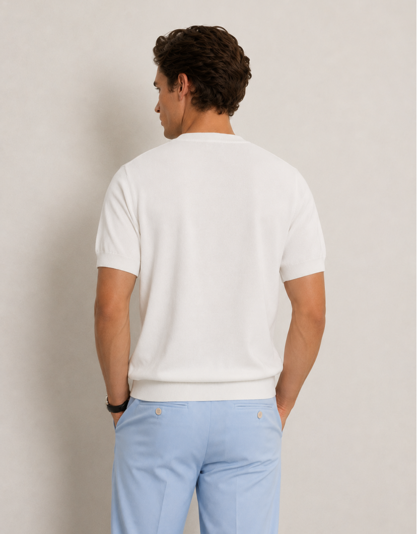 Castello D'Oro White Knitwear T-shirt 100% Cotton image