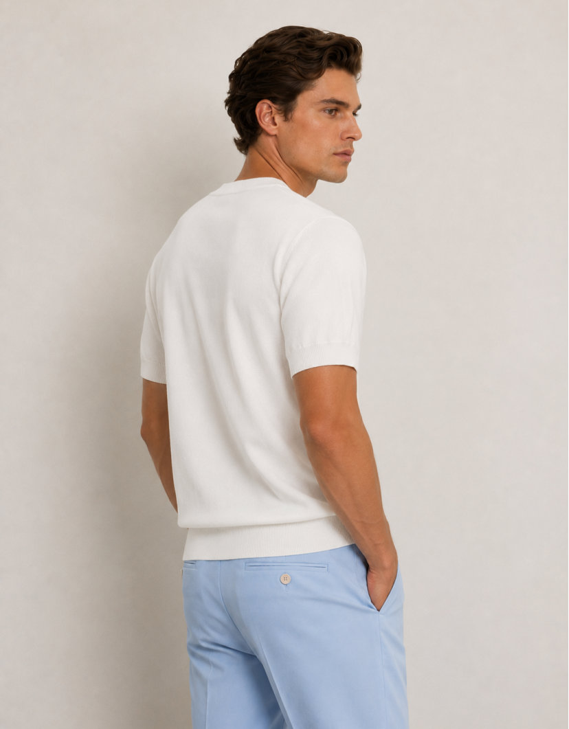 Castello D'Oro White Knitwear T-shirt 100% Cotton image