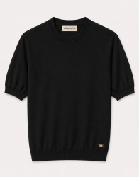 Castello D'Oro Black Knitwear T-shirt 100% Cotton thumbnail