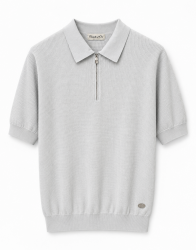 Castello D'Oro Light Grey Polo T-short 100% Cotton thumbnail