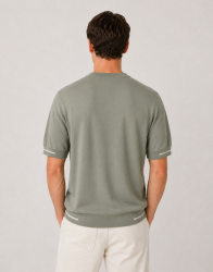 Castello D'Oro Green Knitwear T-shirt 100% Cotton thumbnail 2